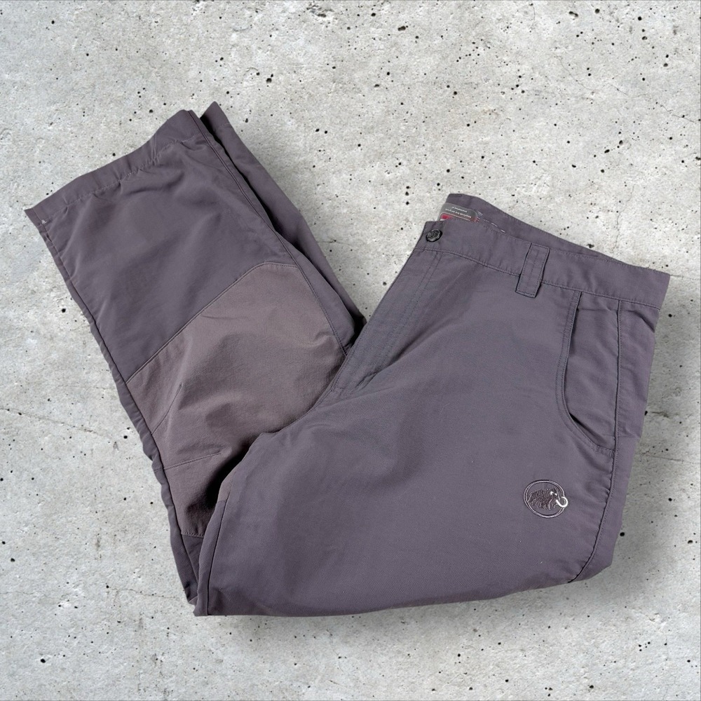 MAMMUT Gray Double Knee Hiking Pants Men's Sz 58 (39x27)‎ Gorpcore Outdoors